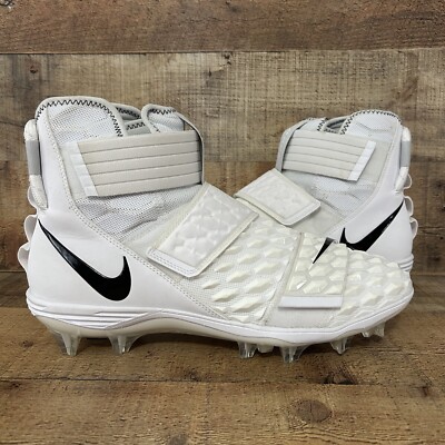 Nike Football Cleats Lineman Mens 16 White Force Savage Elite 2 TD