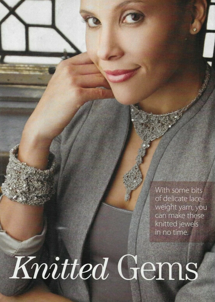 Creative Knitting Magazine Quick Knit Miters Hat And Mittens Jacket Cabled Vest - Image 3 of 4