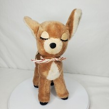 Vintage R Dakin Deer Fawn Plush Baby Spotted Stuffed Animal 1974 Toy 12"