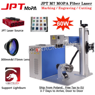 60W JPT M7 Mopa Fiber Laser Marking/Cutting/Engraving Machine Laser Derusting EU