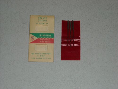 Vintage Singer Sewing Machine 3 Needles Size 14 15 x 1-14 2020 NOS West Germany - Afbeelding 1 van 3