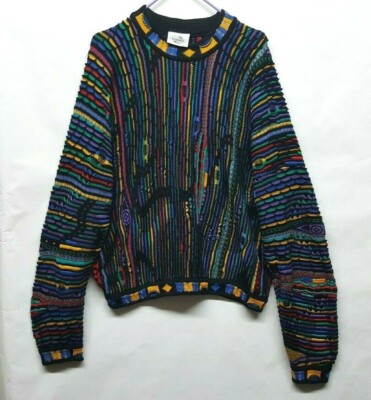 Vtg 80s Rare COOGI CUGGI Sweater Knitted Cotton Australia 3d