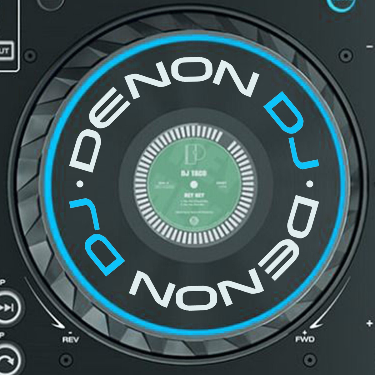 Adesivi Denon Prime Adesivi Jog E Grafica Slipmat Per Denon DJ Prime 4 / Prime 2 - Set Da 2 Pezzi, Compatibili X1850/X1800 Jet Premier Vintage - Foto 2