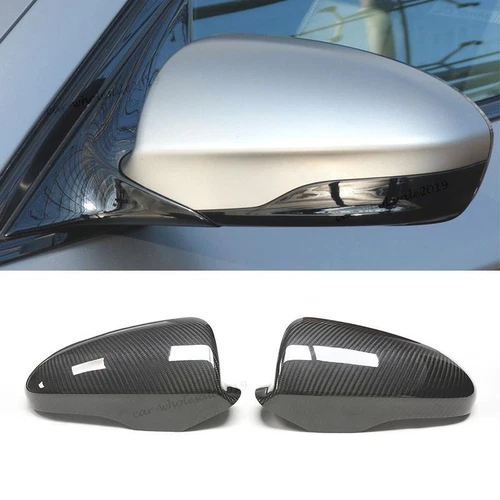 Real Carbon Fiber Side Mirror Cover Caps Fit For BMW M5 F10 2012-2016 F12 M6