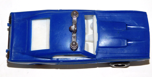 VINTAGE BLUE PLASTIC FORD MUSTANG FASTBACK POLICE CAR SHELBY ? - Picture 6 of 7