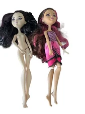2 MATTEL Ever After High Throne Coming Dolls  Raven Queen and Briar Beauty  READ