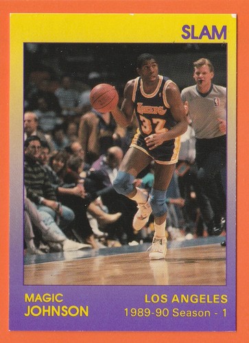 Magic Johnson 1990 Star Company Slam #4 - Los Angeles Lakers #/1500