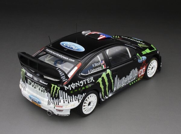 Ford Focus RS WRC09 限定版ミニカー 1:18 SunStar 1:18 Ford Focus RS–Ken Block–2010 Rally day show at Castle