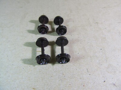 448x Vintage Kadee USA 4 Achsen + 8 Kunststoffräder 15mm Abstand HO 1:87