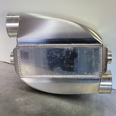 Billet CNC Liquid Water To Air Intercooler 2500 HP Precision Turbo Opposite Tank