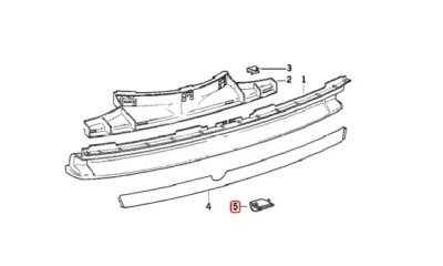 e31 csi tow hook cap rear spoiler 51122256195 | eBay 