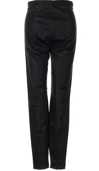 VINCE Negro Cordero Cuero Cremallera al Tobillo Leggings Pantalones - Pequeños - Venta al por menor $1150 Foto 3 de 4