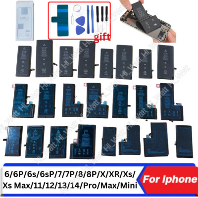 Wholesale Replacement Internal Battery For iPhone 6/6s/7/XR/11/12/13Pro Max+Tool