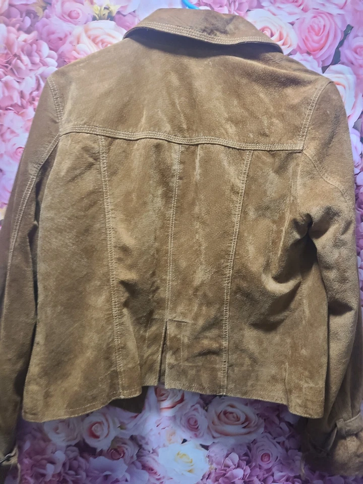 Inc Suede Jacket Tan 16 Inches Long By Width 12 Inch - Image 3 of 3