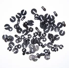 100x Assorted Steel Split or Jumping Washers Circlips C Clips for Clocks - NEW