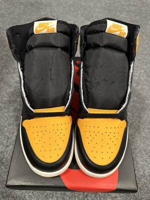 Jordan 1 Retro OG High Yellow Toe Taxi GS | eBay