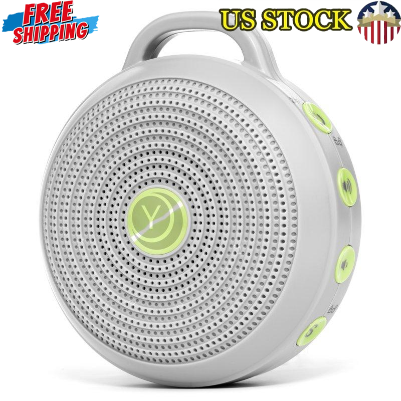 Portable White Noise Sound Sleep Sound Machine & Night Light for Babies Gray New-image