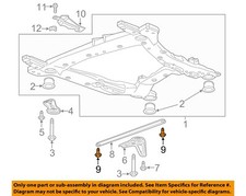 GM OEM 17-24 Acadia Fender Fender Components-Extension Bolt 11588739