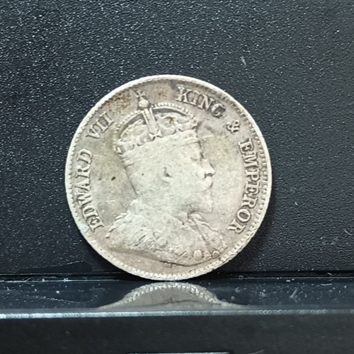 1904 Hong Kong 10 Cents King Edward VII World Silver Coin lot#37