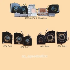 New for MSI Creator Z16 A11U A11UE A11UET MS-1571 CPU & GPU Cooling FAN Heastink
