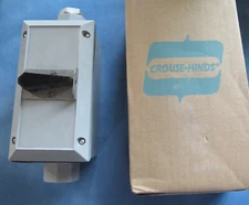 New Cooper Crouse Hinds NSSC3 DR0298361 Front Operated 1-Pole Snap Switch 20 Amp