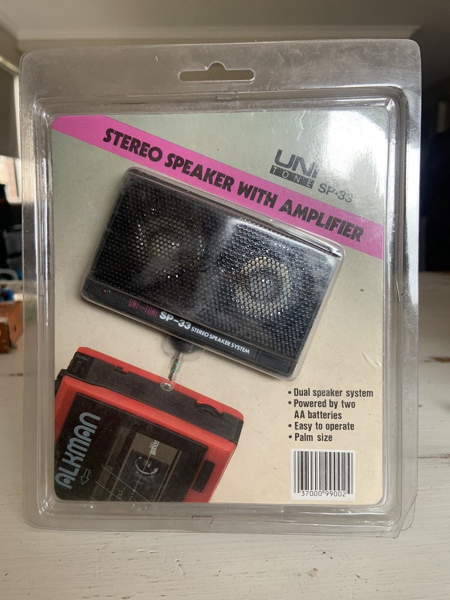 VINTAGE/NEW UNIT-TONE Stereo Speaker With 1980's NEW