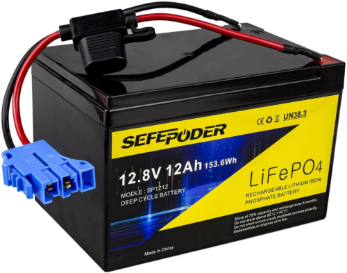 Battery Compatible with Peg Perego Ride-On Toys 12-Volt Battery, 12V 12Ah Lifepo - Picture 1 of 8