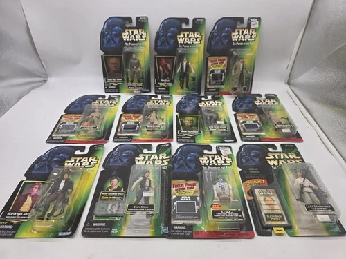 brand new 1997 KENNER • 10 STAR WARS the power of the force ACTION FIGURES lot