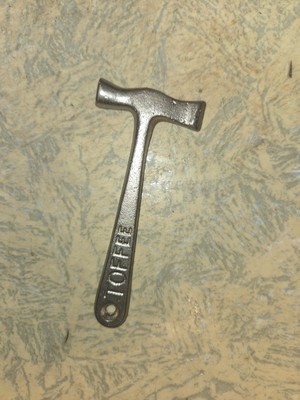 Vintage McCowans Toffee Candy Novelty 4'' Metal Hammer Axe