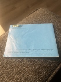 AMERICAN GLADIATORS NES Nintendo Original Replacement Manual Only 