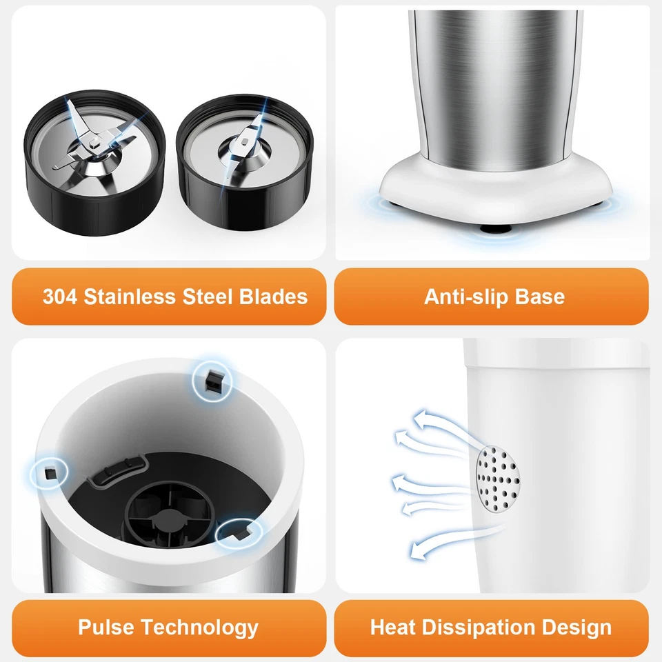 Licuadoras de batidos personales TENKER batidos de jugos 900 W exprimidor licuadora de encimera Foto 4 de 4