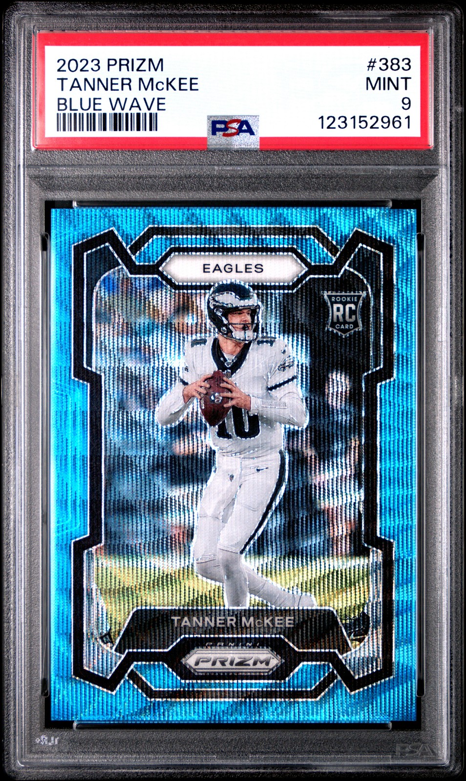 Tanner McKee Panini Prizm #383 Blue Wave