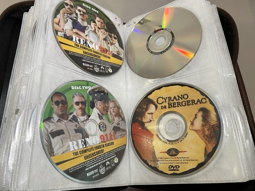 Huge Movie Lot Over 100 DVDs in Faux Leather Binder! Discs Only Mixed 2 Blu-rays - Picture 12 of 24