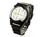 Waterproof Precision Watch ABS Compass Silicone Strap Wear Outdoor Activities