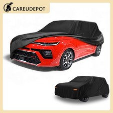 Car Cover All Weather For Kia Soul 2009-24 Black 210d-pu Wzipper 410x180x145cm Car Cover All Weather For Kia Soul 2009-24 Black 210d-pu Wzipper 410x180x145cm