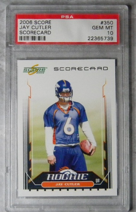 Jay Cutler Score #350 Scorecard