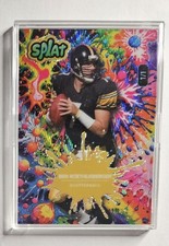 Wild Card SP 1/1 2025 Ben Roethlisberger Pittsburgh Steelers Splat Wave ¡Como nuevo! 💰