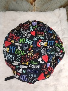 Medical Cap Doctor Surgical Hat Work Scrub Cap. Cute Dogs