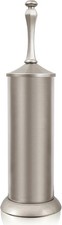 Stain Nickel Toilet Brush and Holder Extra Long Handled Toilet Brush for