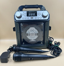 Singing Machine Groove Mini Karaoke System - Black Bluetooth Tested and Working