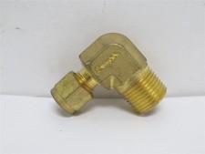 230091 New-No Box; Swagelok B-400-2-6RT Brass Elbow; 90Deg; 1/4" Tube To 3/8NPT