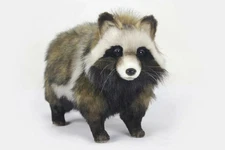 HANSA Tanuki Raccoon Dog Plush 46cm Japan Exclusive Realistic Animal Rare Figure