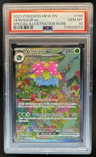 2023 Pokemon SV 151 Venusaur ex Special Illustration Rare #198/165 PSA 10