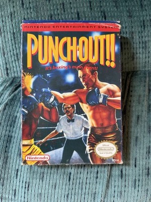 Punch-Out!! NES Complete in Box CIB Nintendo 1990 Re-Release Authentic