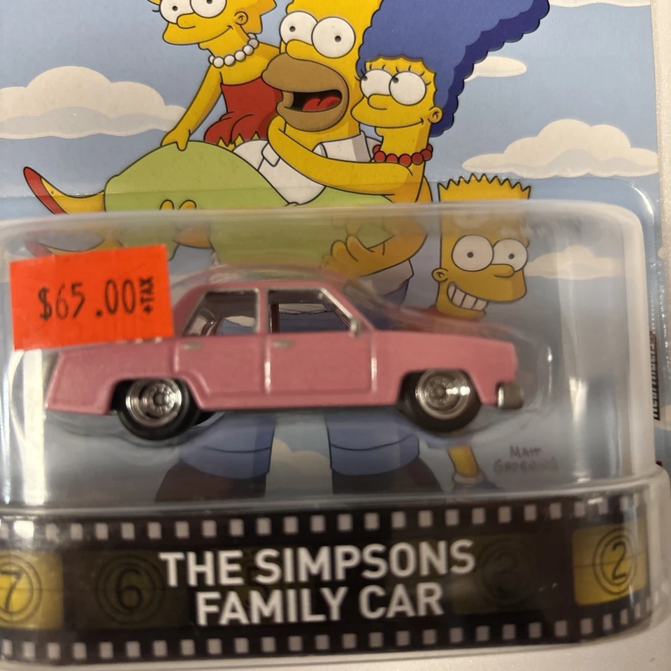 NIP 2017 Mattel Hot Wheels The Simpsons The Simpsons Family Car - Image 2 of 4