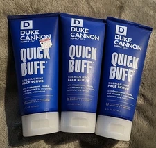3 Duke Cannon Quick Buff Siberian Mint Face Scrub 6oz