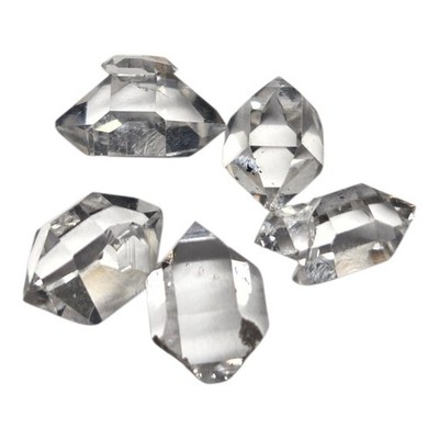 A/B Grade Water Clear Herkimer Diamond Crystal Specimen Lot  10mm G50