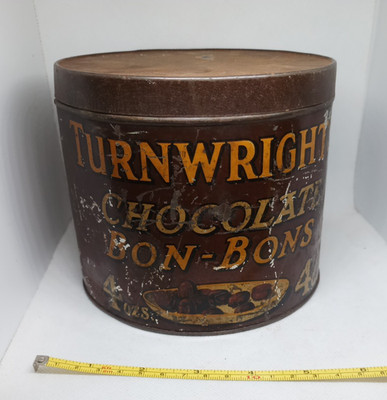 Turnwrights Schokolade Bon-Bons 4 Unzen 4d Vintage Dose