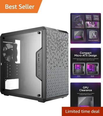 Compact MasterBox Q300L Micro-ATX Case: Versatile I/O Panel & Great Airflow