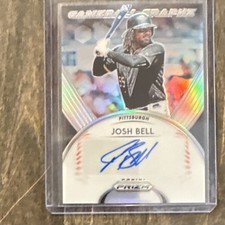 Panini 2019 Prizm Game Ball Graphs Josh Bell #GB-JB Autograph Pirates MLB